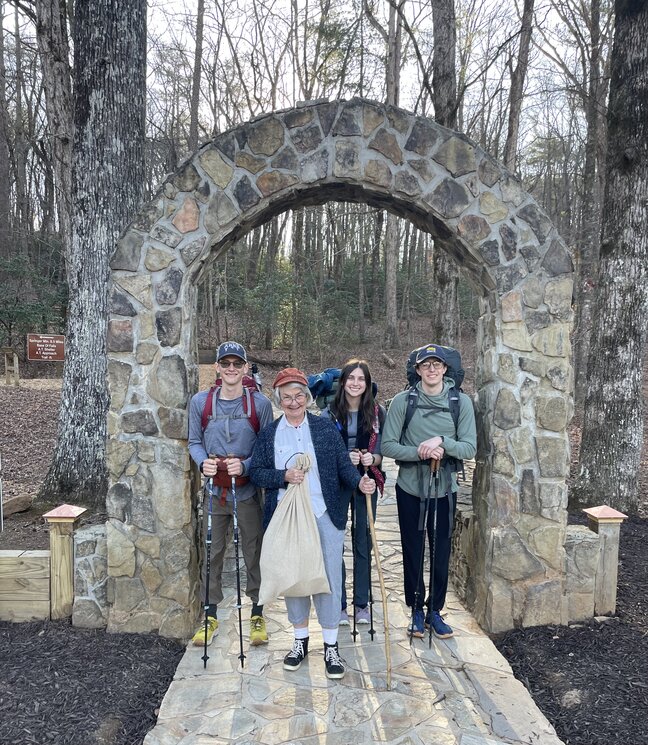 Grandma Gatewood with AT Thru Hikers